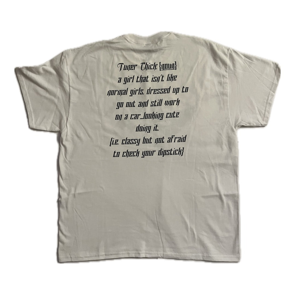 WHITE BUTTERFLY TUNER CHICK "TEE" image 2