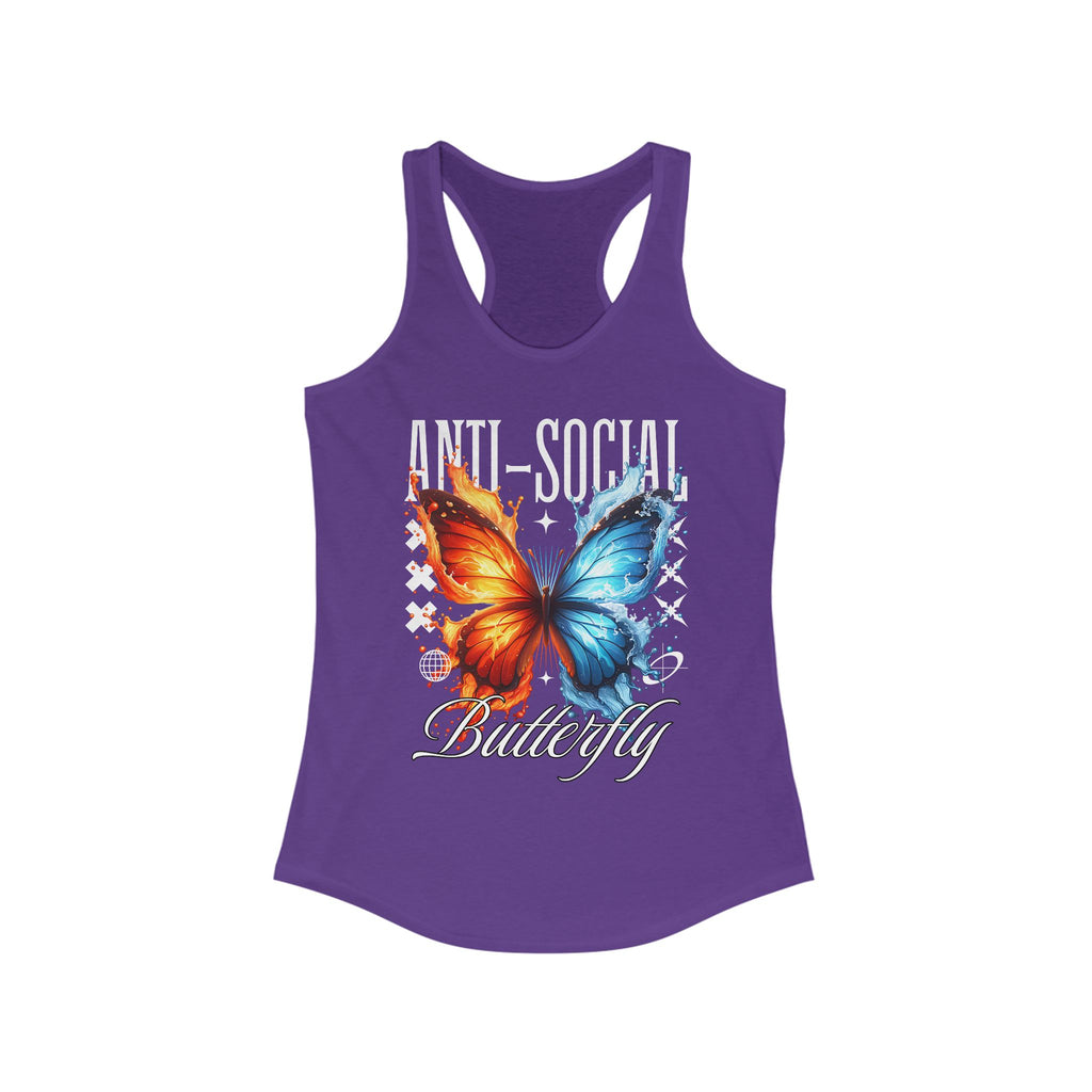 Anti-Social Butterfly Racerback Tank image 10