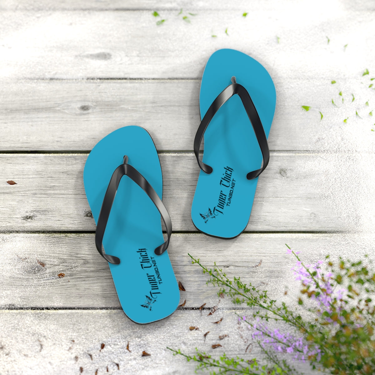 TunerChick Flip Flops turq image 2