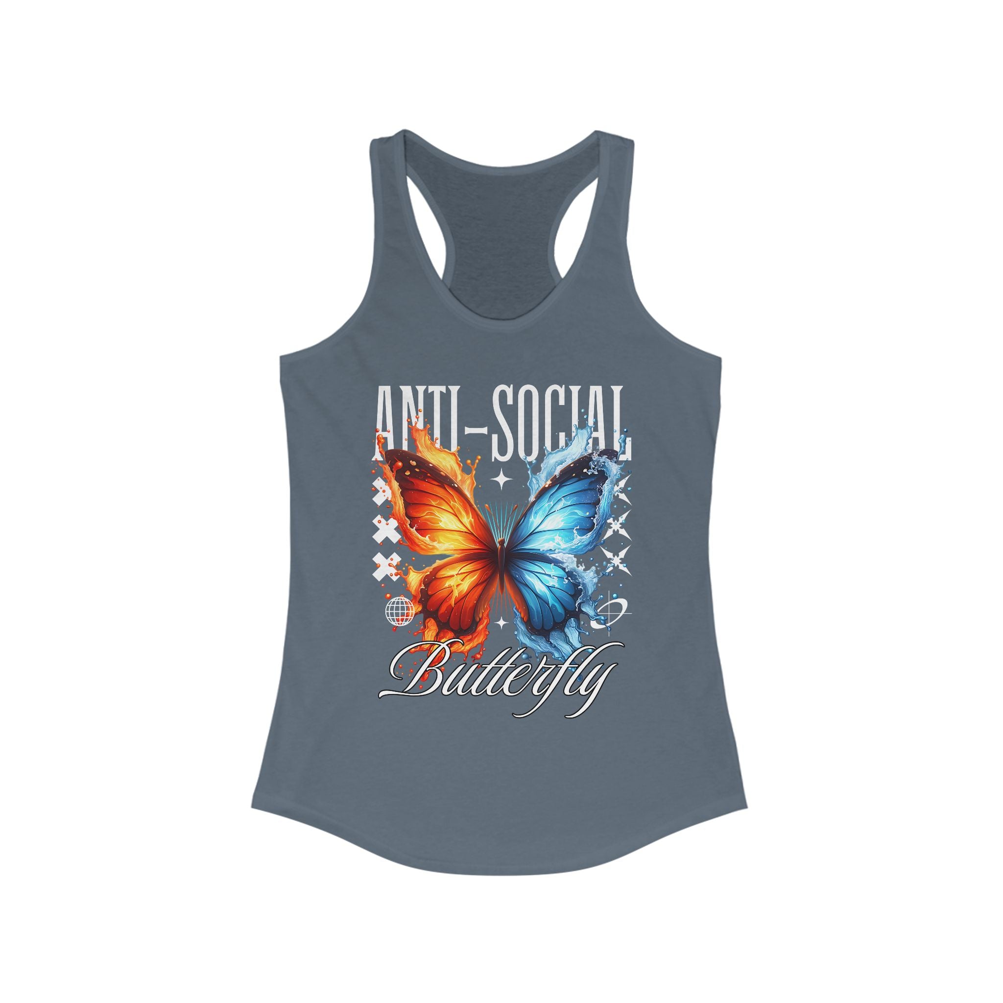 Anti-Social Butterfly Racerback Tank image 4