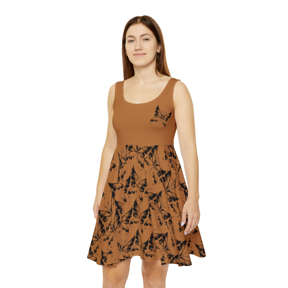 TunerChick Skater Dress tan image 0
