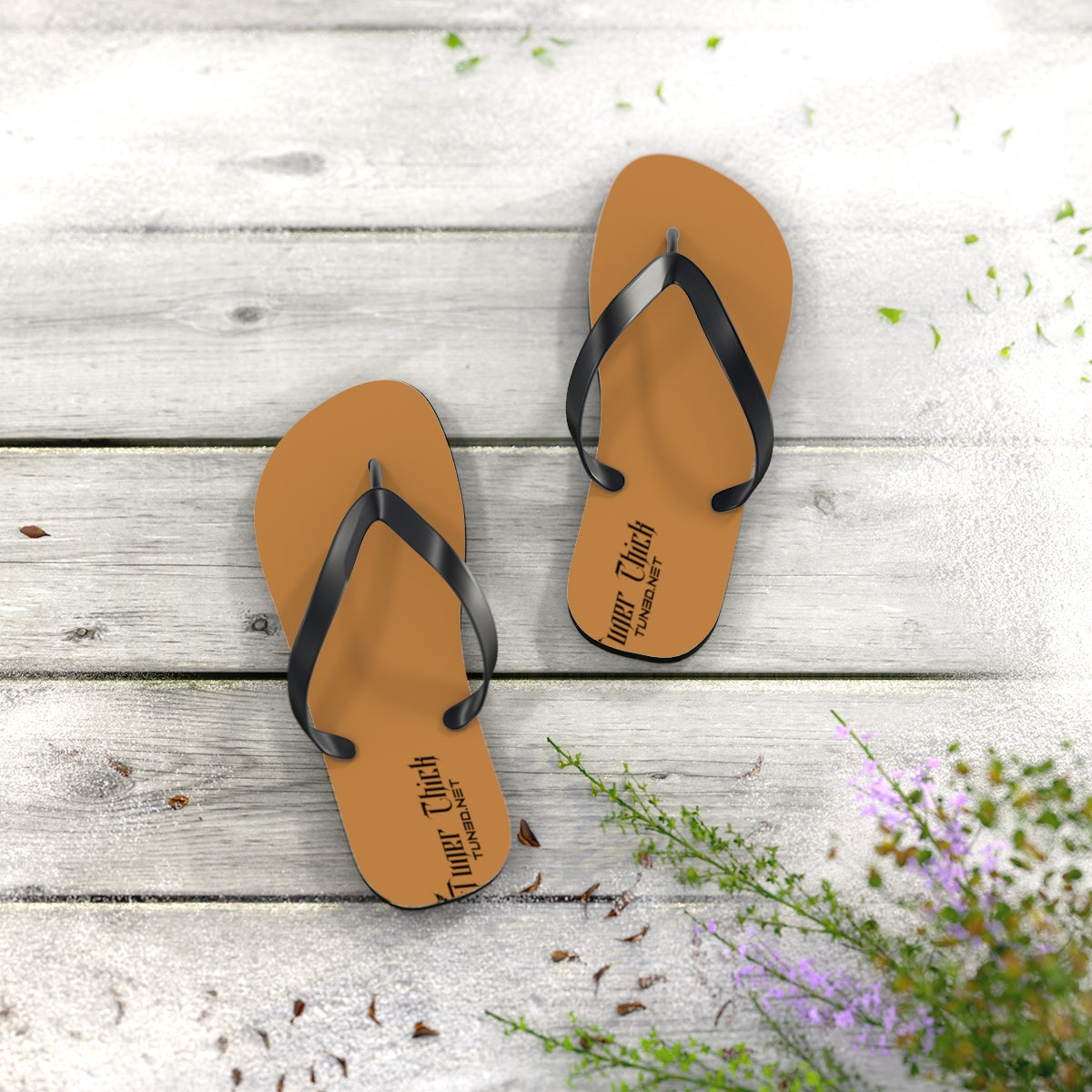 TunerChick Flip Flops tan image 1